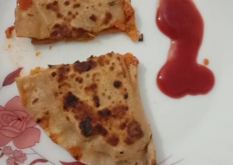 Recipe of Favorite Pizza paratha