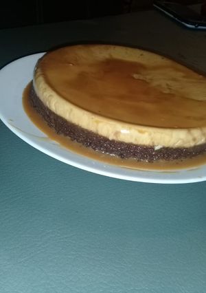 Una foto de Chocoflan