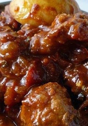 Una foto de Carne asada con aderezo