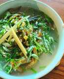 Tảo xoắn Chile nấu bỗng mẻ (món chay)