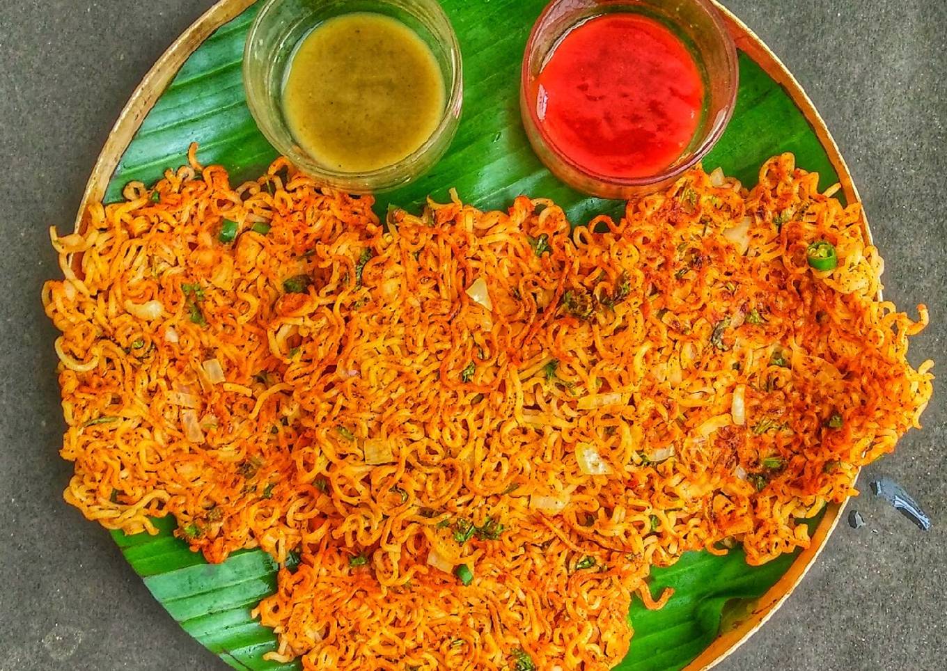 pancakes with noodles