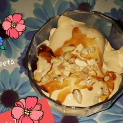 A picture of Ice-cream made with Nolen Gur.
