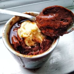 A picture of Chocolate Protein Mugcake.