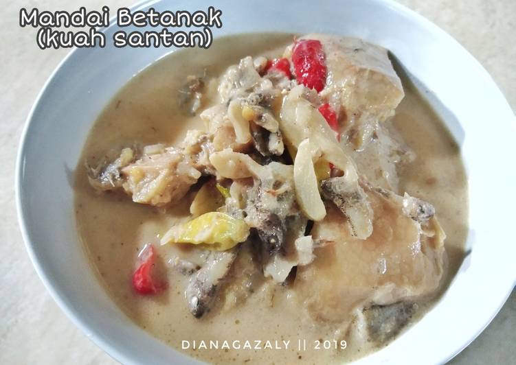 Resep Mandai Betanak (Kuah Santan) Anti Gagal