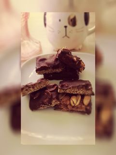 Una foto de Barritas de chocolate con cacahuete