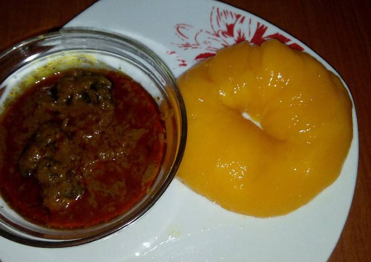 Get Fresh With Banga soup and Starch
