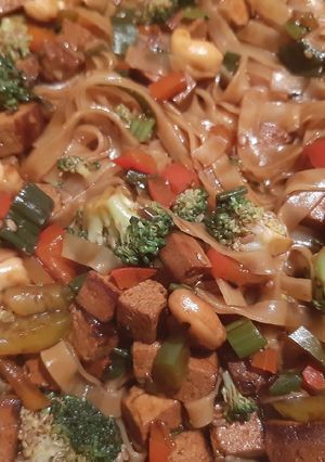 Una foto de Salteado de verduras 100% vegano