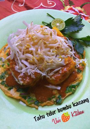 Foto resep Tahu telur bumbu kacang