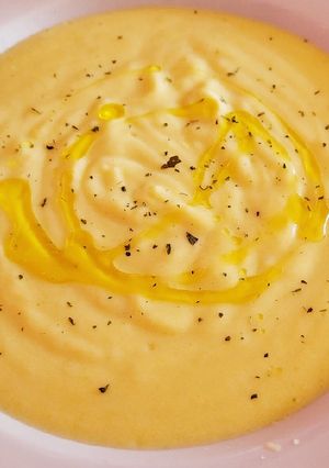 Foto principal de Crema de calabacín, patata y zanahoria con queso Philadelphia