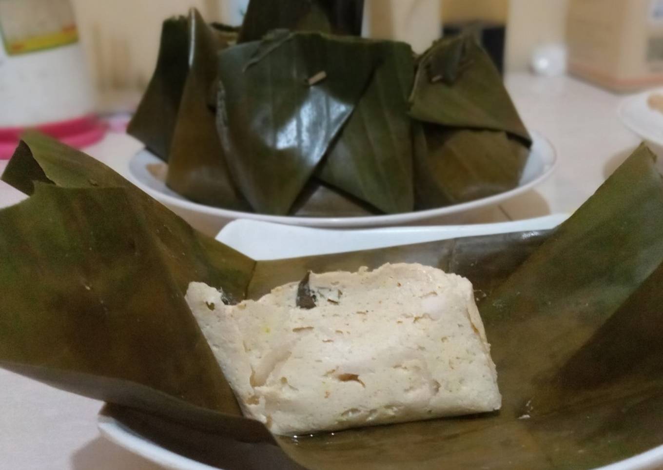 Pepes Tahu Jamur bumbu Bubuk Kare