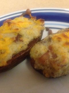 A picture of Twice baked potatoes.