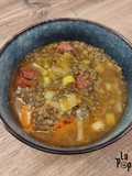 Soupe de lentilles au chorizo