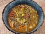 Soupe de lentilles au chorizo
