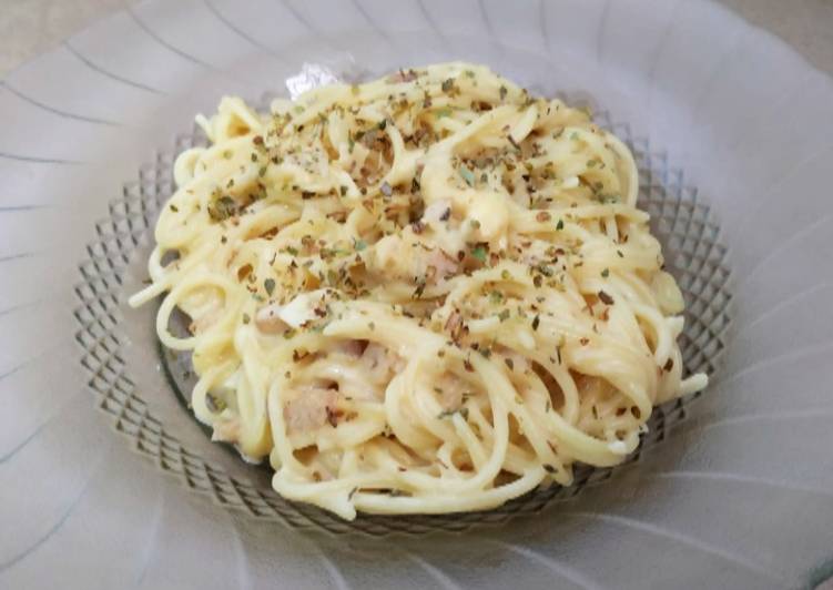 16. Spaghetti alla Carbonara (super mudah & enak !) 🧀🥛🍝