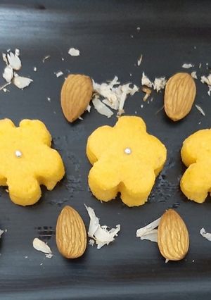A picture of Almond Orange Sandesh.