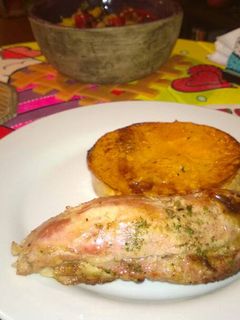 Una foto de Pechito de cerdo con vegetales precocidos al wok