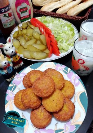 عکسی از دستور فلافل خونگی الهام پز