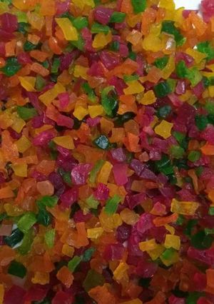 A picture of Homemade tutti frutti.