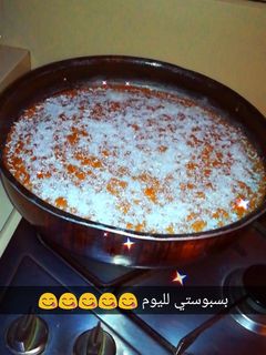صورة لوصفة البسبوسبة على اصولها 😋😋😋😋
