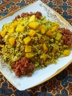 عکسی از دستور استامبولی شویدی با تن ماهی و سیب زمینی
