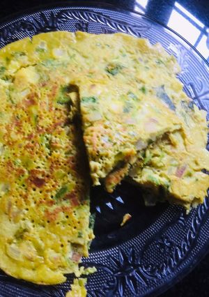 A picture of Sweet potatoes omelette.