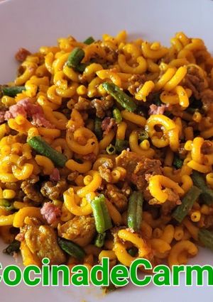 Foto principal de Fideos con carne y verduras
