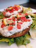 Tartine de rillette de raie à la moutarde terre mer