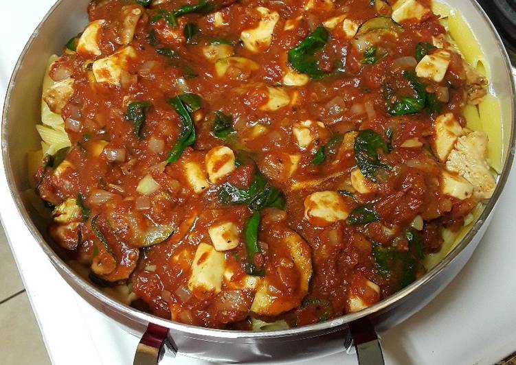 Recipe of Favorite Chicken Mozzarella Pasta