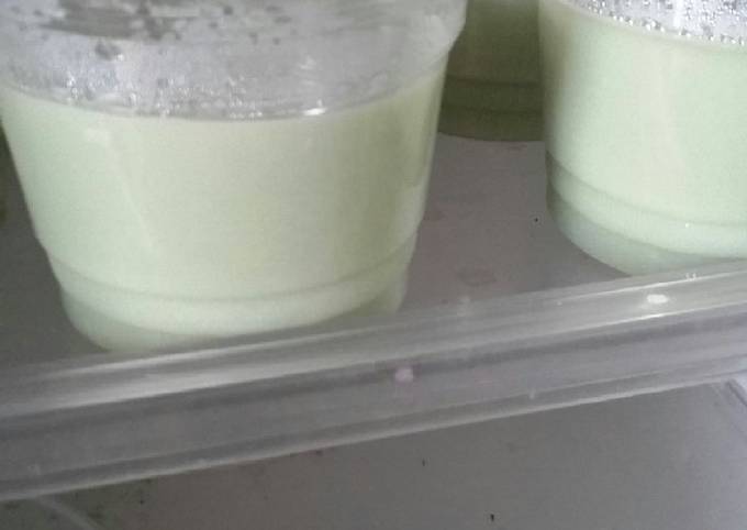 Puding chocolatos macha