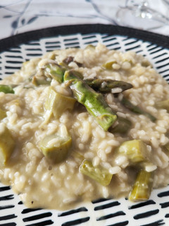 Una foto de Risotto de espárragos