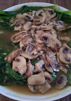 Foto resep Pokcoy Siram Jamur