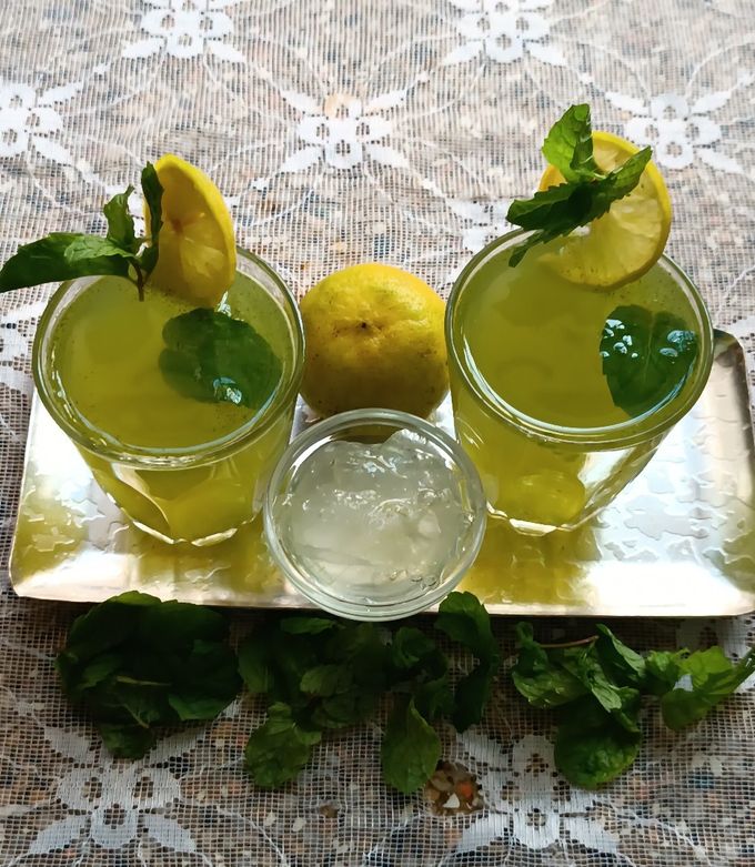 Aloe Vera, Mint And Lemon Juice Recipe by Sangita Vyas - Cookpad