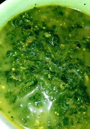 Foto resep Sayur daun singkong/ubi tumbuk tanpa santan