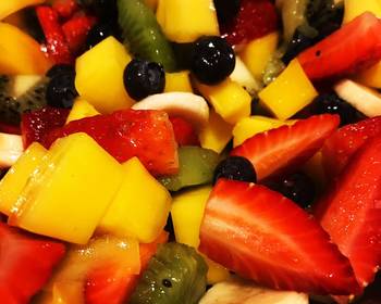 Popular Cuisine Fresh Fruit Salad Delicious Steady