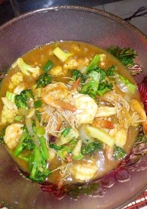 Foto resep Udang saos bbq lada hitam