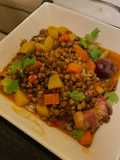 Lentejas pardinas con chorizo
