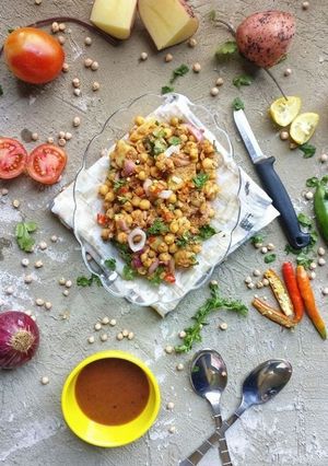 A picture of Chana Chaat.