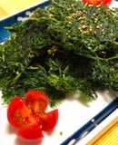 Carrot Leaves Fry (Japanese taste)