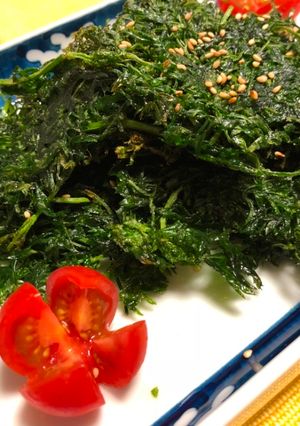 A picture of Carrot Leaves Fry (Japanese taste).