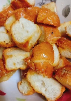Hình của món Bánh mì ngào đường.