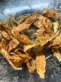 Snack de cáscaras de papa en microondas