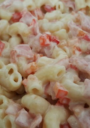 Una foto de Coditos en crema de manchego