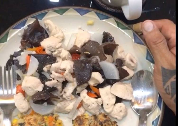 Resep Oseng Dada Ayam, Lobak &amp; Jamur Diet Anti Gagal