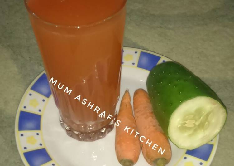 Simple Way to Make Ultimate Cucumber and carrot drink