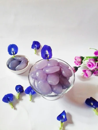 Cara Gampang Membikin Resep Manisan Kolang-Kaling Bunga Telang yang Lezat Sekali Anti Ribet, Lezat Sekali