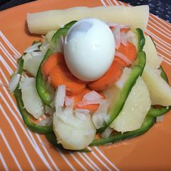 A picture of Potato and cassava salad.