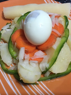 A picture of Potato and cassava salad.