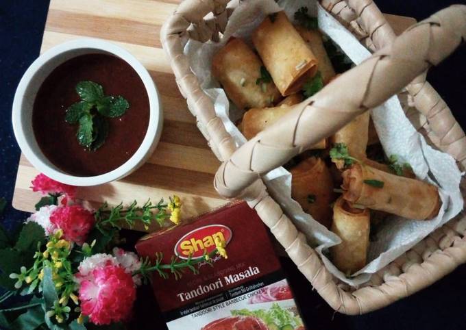 Steps to Make Delicious One bite tandori roll