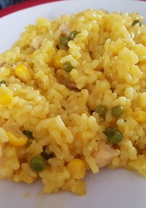 Csirkés, Chorizo-s paella recept fotója