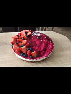 Áfonyás sajttorta recept fotója